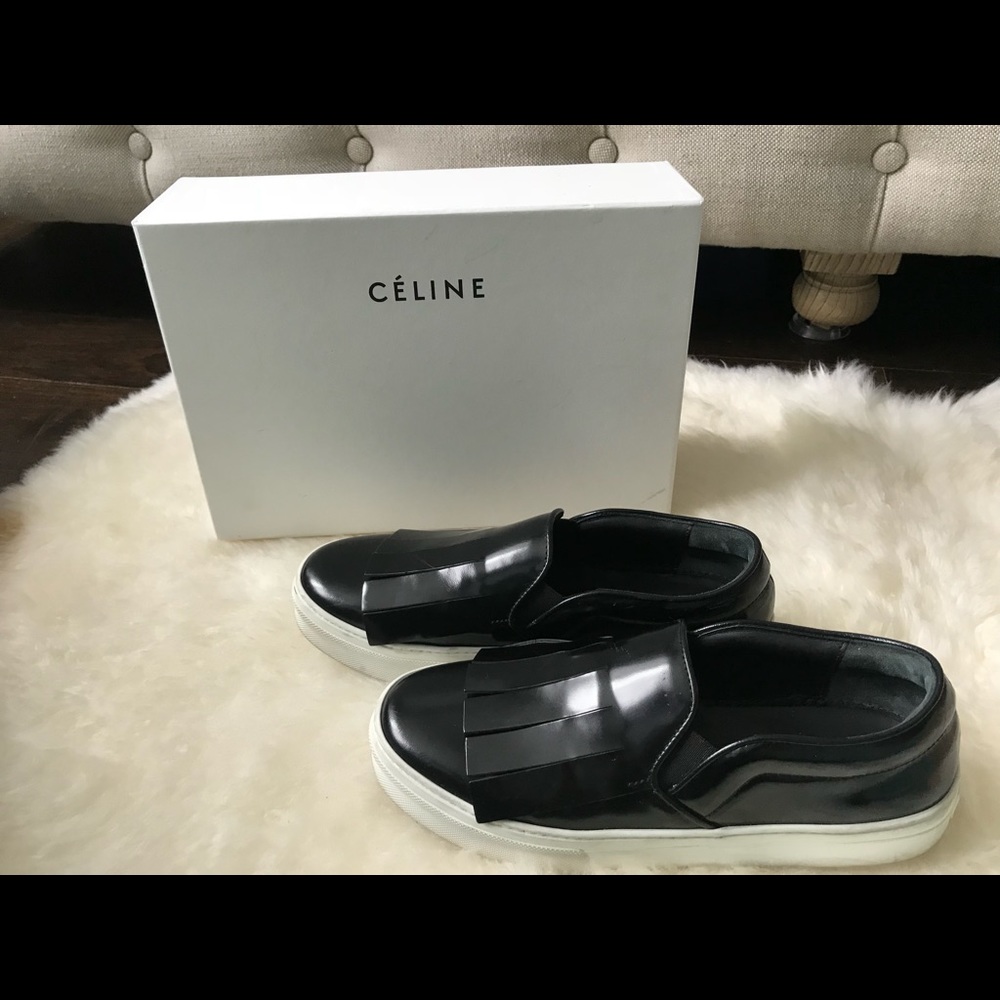 ❌SOLD❌Celine tassel leather sneakers 36.5 black